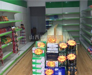 【好消息】阳泉客户定制的便利店货架已安装好！